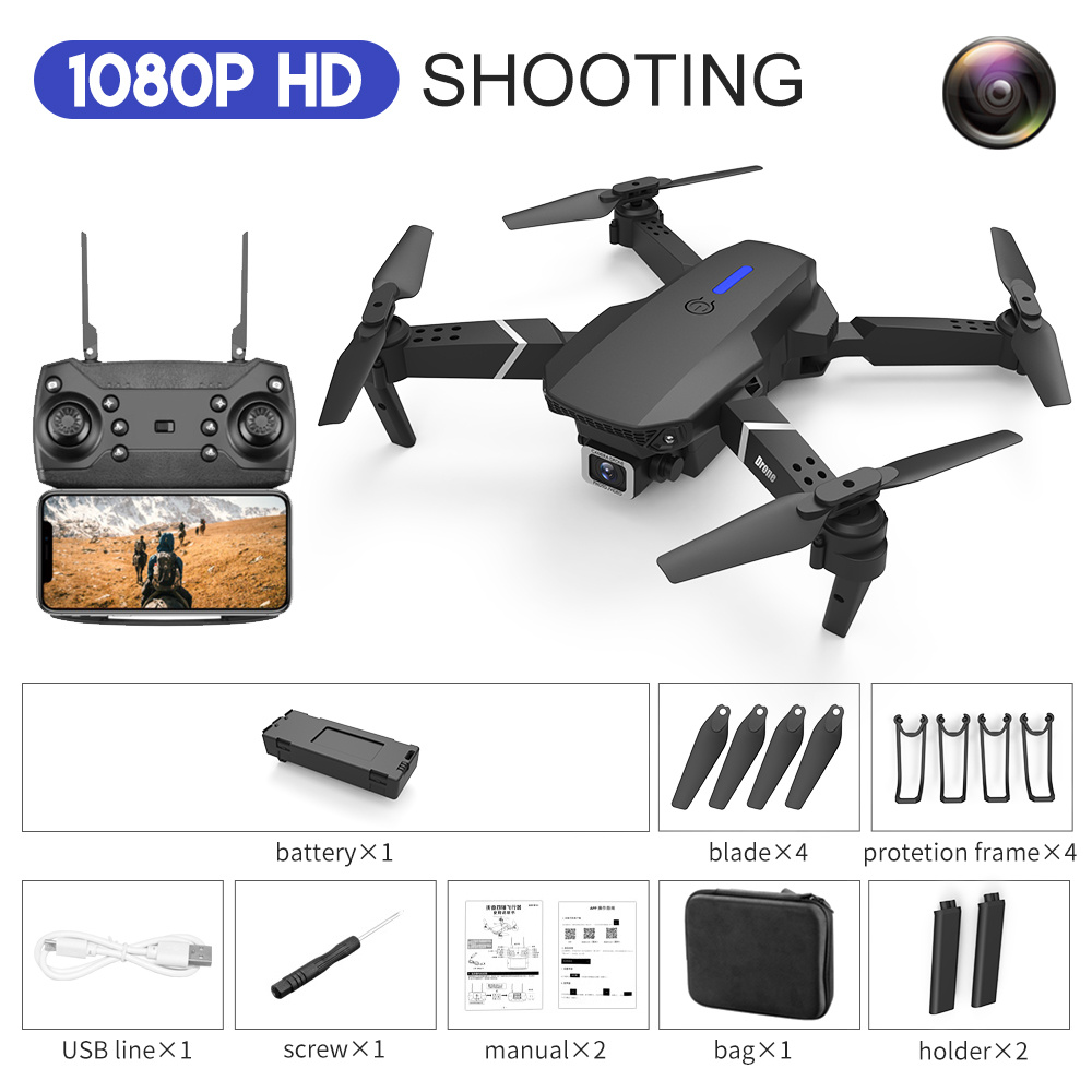 E88 Drone Aerial Photography HD 4K Dual Camera Remote Control Airplane Toy - Image 4