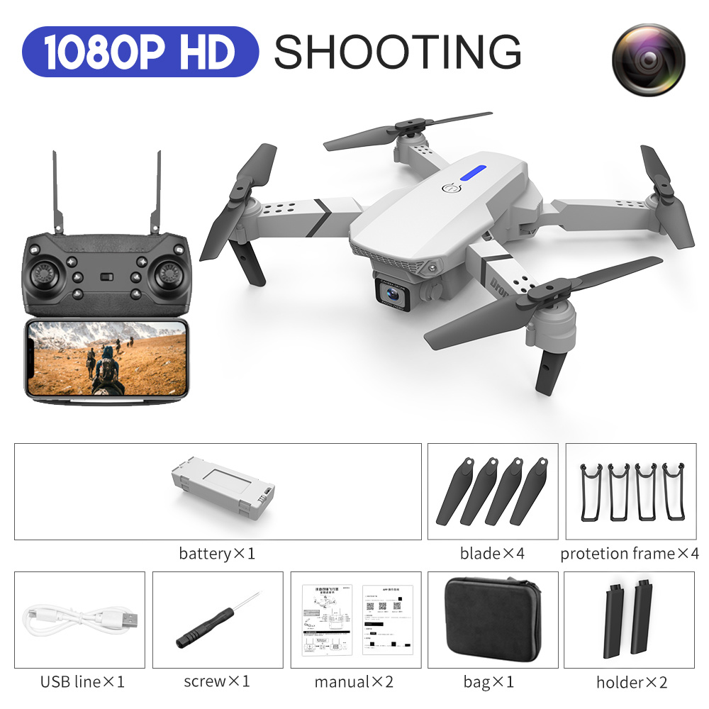 E88 Drone Aerial Photography HD 4K Dual Camera Remote Control Airplane Toy - Image 3