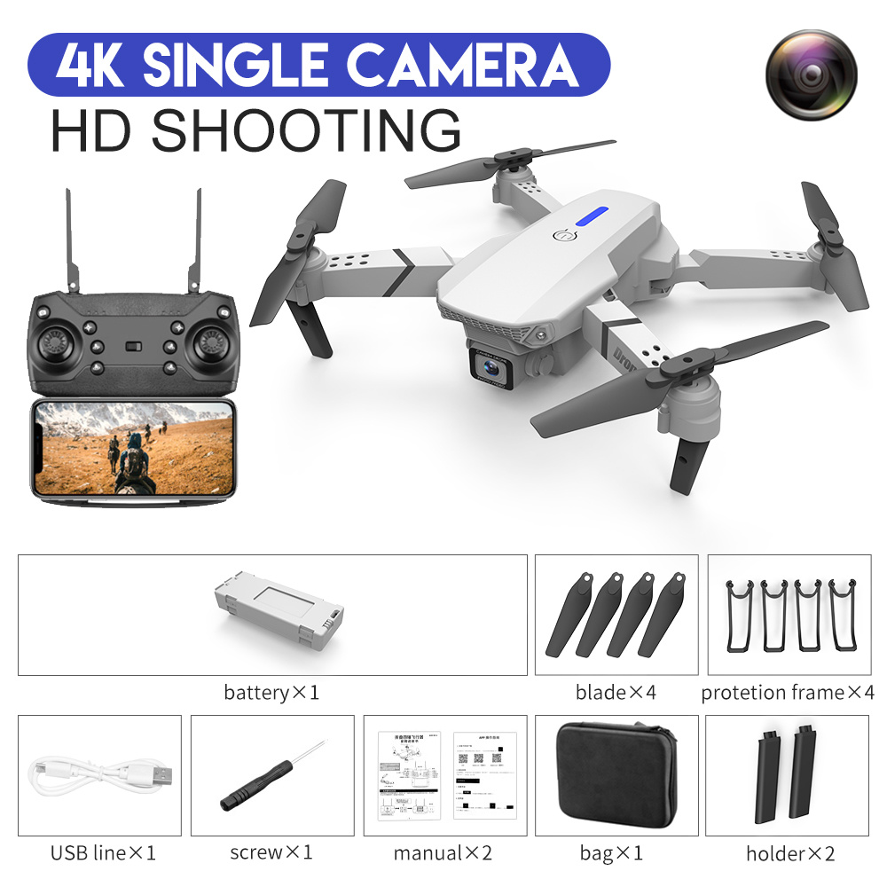 E88 Drone Aerial Photography HD 4K Dual Camera Remote Control Airplane Toy - Image 5